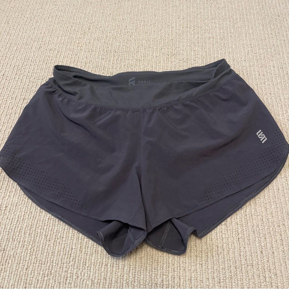VRST Women’s Running Shorts Gray Pull On Logo Athletic Active Size Small